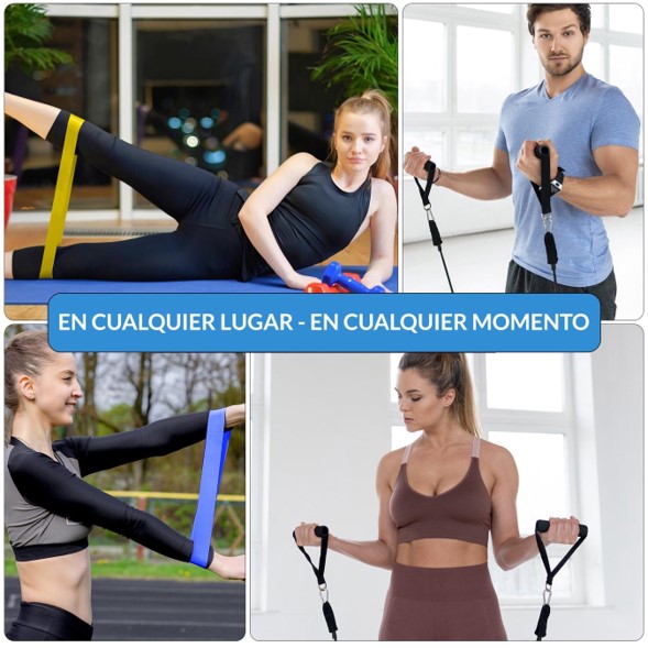 Bandas elasticas de estimulación muscular